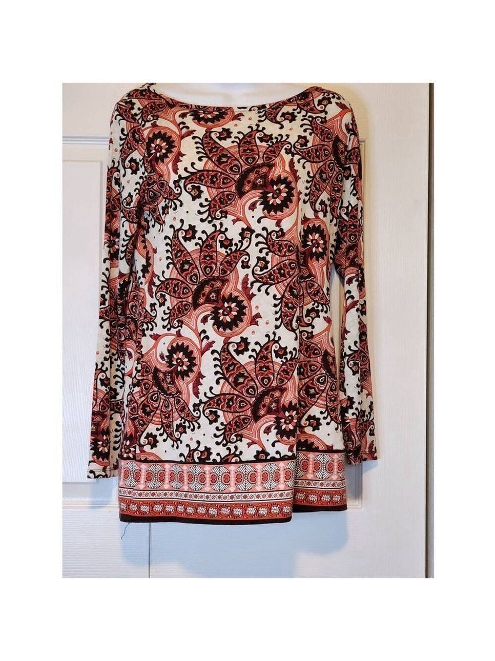 Michael Kors Red Paisley Dress